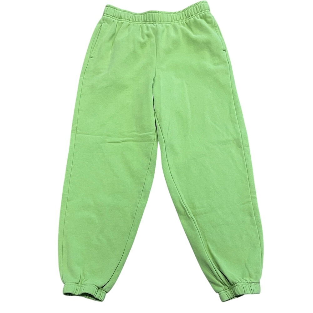Lazypants Lime Green High Rise Joggers Sweatpants Small